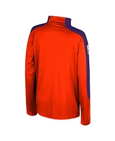 Colosseum Big Boys and Girls Orange Clemson Tigers Oht Military Appreciation Cyclone Quarter-Zip Windshirt