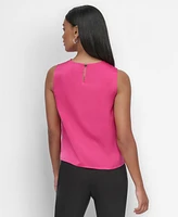 Dkny Sleeveless Cowlneck Top