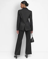 Dkny Women's Ponte Single-Button Notched-Lapel Blazer