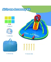 Gymax Inflatable Waterslide Wet & Dry Bounce House w/Upgraded Handrail Blower Excluded