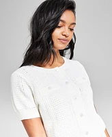 And Now This Women's Textured Button-Front Cardigan, Exclusively at Macy's