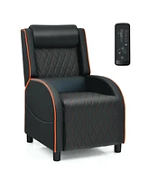 Gouun Massage Gaming Recliner Chair with Headrest Adjustable Backrest for Home Theater