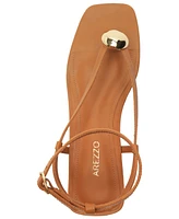 Arezzo Women's Zuri Square Toe Flat Sandals