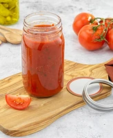 JoyJolt Wide Set of 6 Mason Jars with Airtight Lids