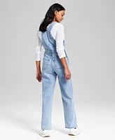 Now This Womens Long Sleeve Top Denim Overalls Exclusively At Macys