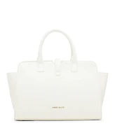 Anne Klein Sculpted Buckle Medium Satchel Bag