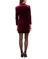 1.state Women's Velvet Blazer Mini Dress