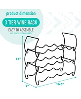 Sorbus 3-Tier Stackable Copper Wine Rack - Perfect for Bar, Wine Cellar, Basement, Cabinet, Pantry