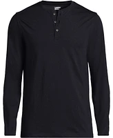 Lands' End Big & Tall Long Sleeve Cotton Supima Henley