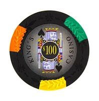 Slickblue King's Casino Poker Chips (25-Pack) – Premium Quality Casino-Style Poker Chips