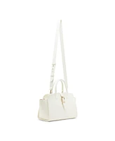 Anne Klein Sculpted Buckle Medium Satchel Bag