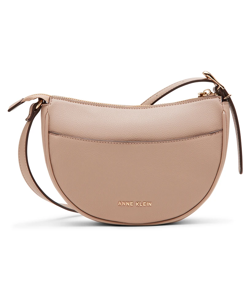 Anne Klein Sculpted Buckle Small Crossbody Bag