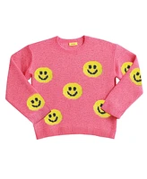 Kate Mack Little Girls Smiley Sweatshirt and Jogger, 2-Piece Set