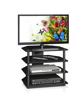 Furinno 4-Tier Tv Stand for Tv's up to 32" Entertainment Media Center w/Storage Cabinet