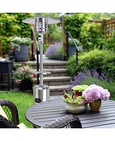 Gouun Outdoor Heater Propane Standing Lp Gas Steel with Table and Wheels