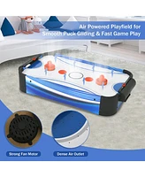 Inolait 22" Mini Tabletop Air Hockey Game with Electric Motor Fan, 2 Pushers and 2 Air Hockey Pucks