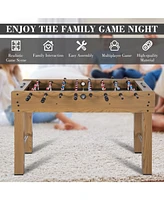 Sugift 48in Foosball Table, Competition Sized Soccer Table with 2 Balls, 2 Cup Holders