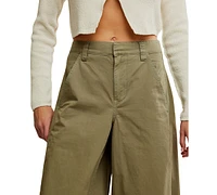 Free People Women's Rylee Chino Wide-Leg Pants