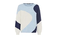 Olsen Women's Abstract Pattern Pullover