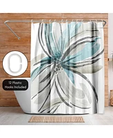 Americanflat 71x74 May Poem Shower Curtain - 100% Polyester Shower Curtain