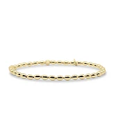 Bowood Lane Non-Tarnishing Gold filled, 3mm Elongated Bead Stretch Bracelet