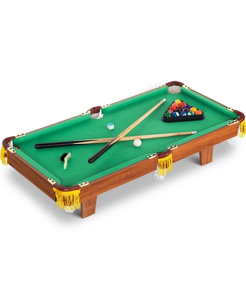 Inolait 36" Mini Tabletop Pool Set Portable Billiards Game