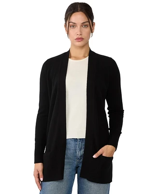 Jennie Liu Women's 100% Cashmere Open Cardigan Sweater | Long Sweaters