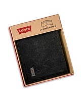 Levi's Men's Rfid Rugged Leather Passcase Bifold Wallet