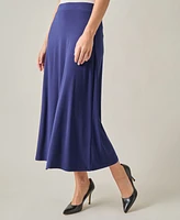 Kasper Women's Pull-On A-Line Maxi Skirt