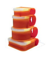 Silipint Go Go Bowls Set: 4 pk - Marigold