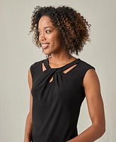 Kasper Crossover Cutout Top