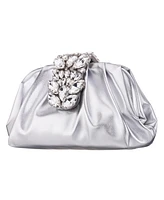 Nina Women's Crytal Frame Snap Clutch