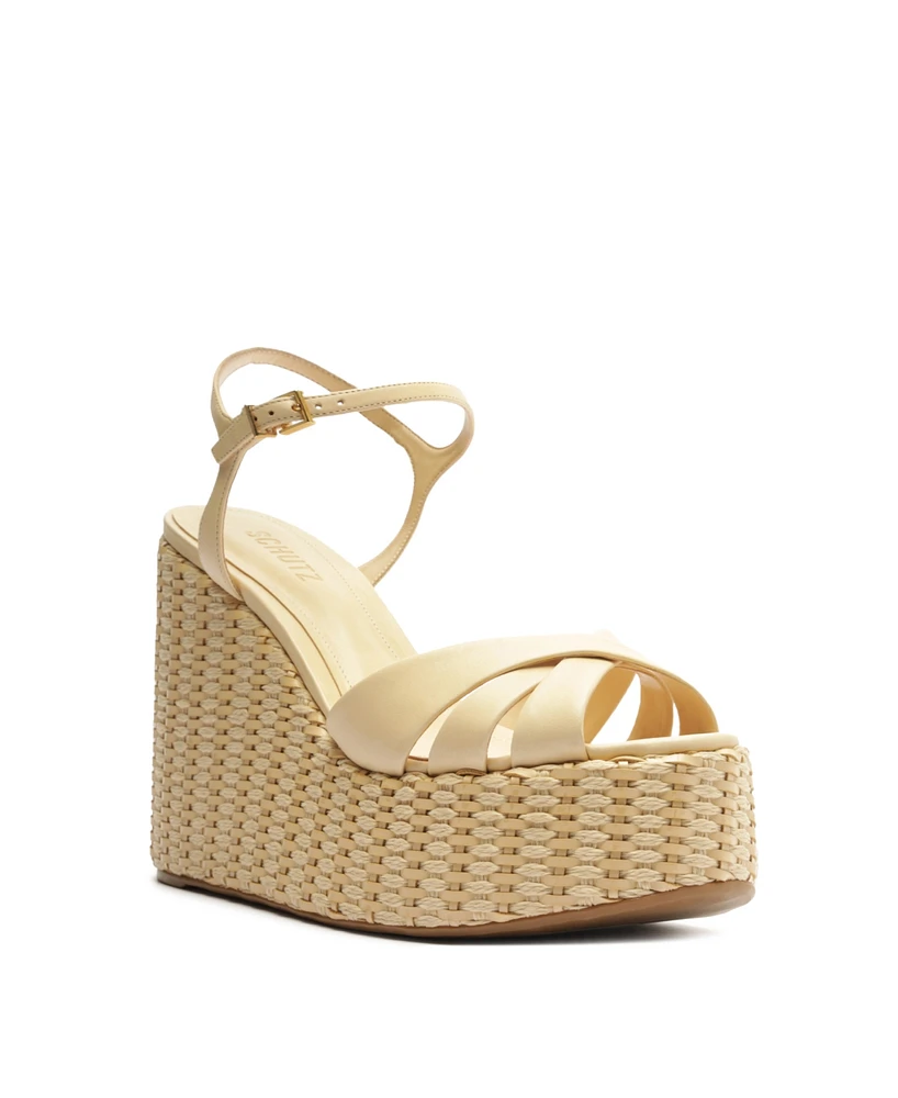 Schutz Women's Keefa Wedge Platform Sandals