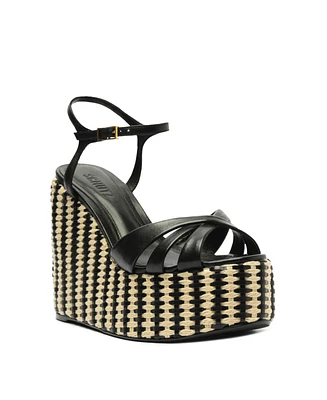 Schutz Women's Keefa Wedge Platform Sandals