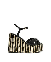 Schutz Women's Keefa Wedge Platform Sandals