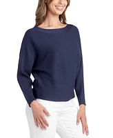 Bcx Juniors' Dolman-Sleeve Boat-Neck Sweater