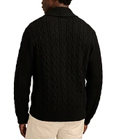 Lucky Brand Men's Cable Shawl Cardigan Sweater