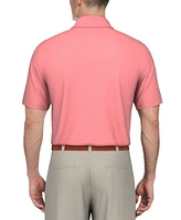 Pga Tour Men's Airflux Solid-Color Mesh Polo Golf Shirt