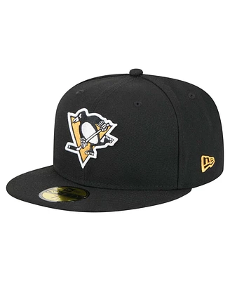 New Era Men's Black Pittsburgh Penguins Core 59FIFTY Fitted Hat