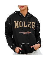 Gameday Couture Women's Black Florida State Seminoles Studded Pullover Hoodie