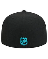 New Era Men's Black San Jose Sharks Core 59FIFTY Fitted Hat