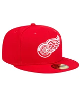 New Era Men's Red Detroit Wings Core 59FIFTY Fitted Hat