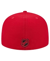 New Era Men's Red Chicago Blackhawks Core 59FIFTY Fitted Hat