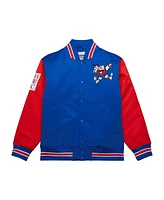 Mitchell & Ness Men's Royal Denver Nuggets Hardwood Classic Primetime Full-Snap Satin Jacket