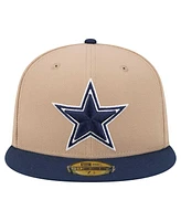 New Era Men's Tan Dallas Cowboys 59FIFTY Fitted Hat