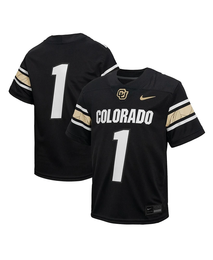 Nike Preschool 1 Black Colorado Buffaloes Throwback Untouchable Football Jersey