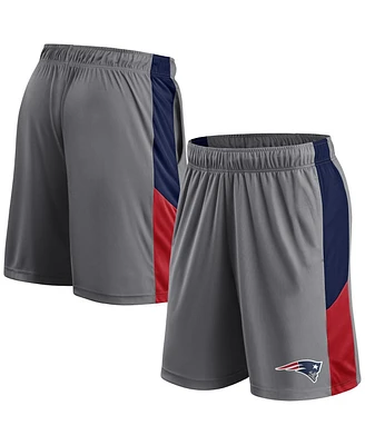 Fanatics Men's Gray New England Patriots Primary Logo Shorts