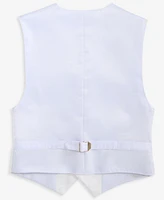 Calvin Klein Big Boys Stretch Ocean Sharkskin Suit Vest