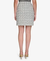 Calvin Klein Women's Tweed Mini Pencil Skirt