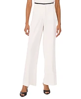 Vince Camuto Women's Contrast-Trim Wide-Leg Pants